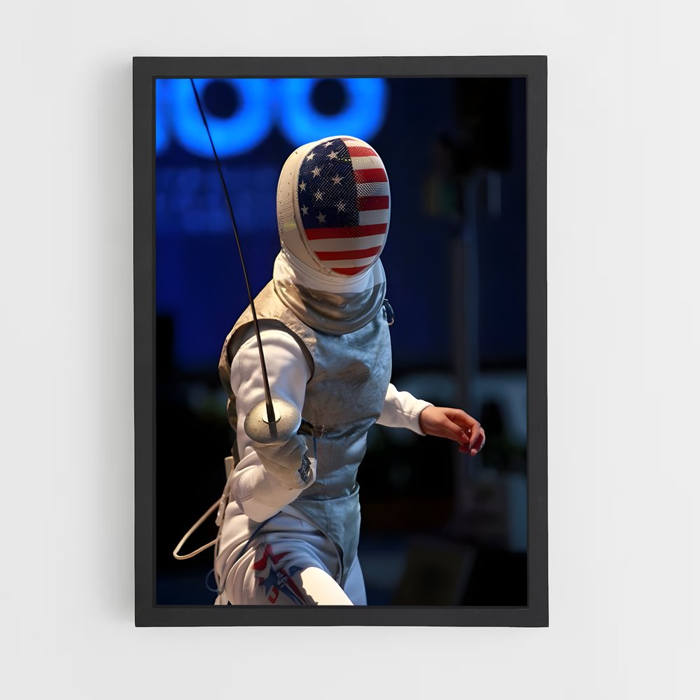 Poster L'Épreuve du Sabre – affiche Escrime (vue 2)